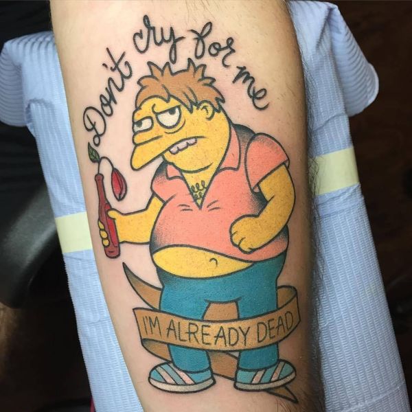 25 Simpsons Tattoos - The Body is a Canvas #Simpsons #tattoos #tattooideas