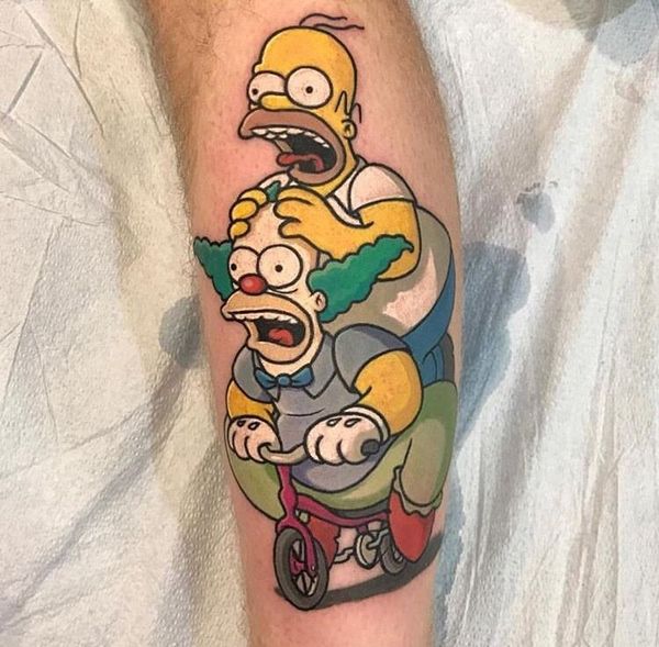 25 Simpsons Tattoos - The Body is a Canvas #Simpsons #tattoos #tattooideas