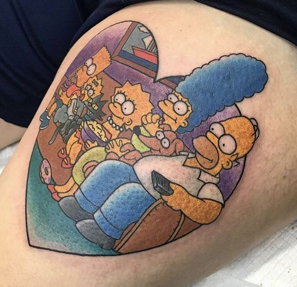 25 Simpsons Tattoos - The Body is a Canvas #Simpsons #tattoos #tattooideas