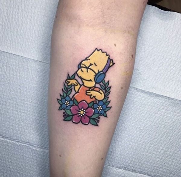 25 Simpsons Tattoos - The Body is a Canvas #Simpsons #tattoos #tattooideas