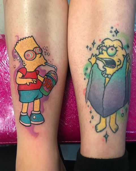 25 Simpsons Tattoos - The Body is a Canvas #Simpsons #tattoos #tattooideas