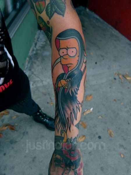 25 Simpsons Tattoos - The Body is a Canvas #Simpsons #tattoos #tattooideas