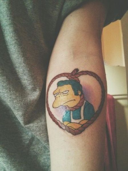 25 Simpsons Tattoos - The Body is a Canvas #Simpsons #tattoos #tattooideas