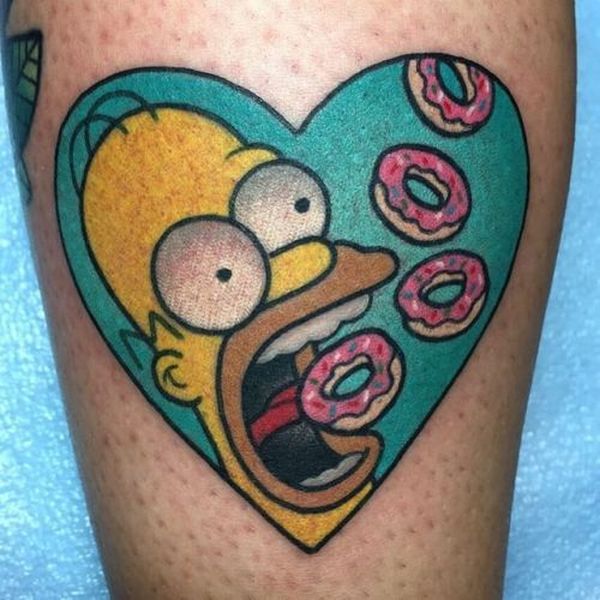 25 Simpsons Tattoos - The Body is a Canvas #Simpsons #tattoos #tattooideas