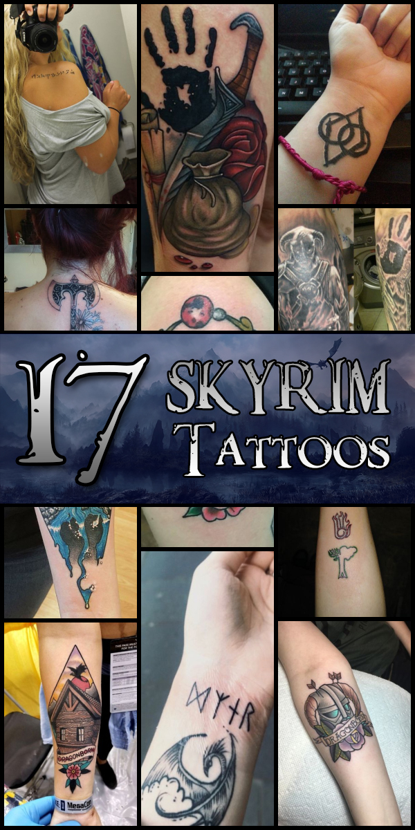 17 Skyrim Tattoos - The Body is a Canvas #Skyrim #tattoos #tattooideas