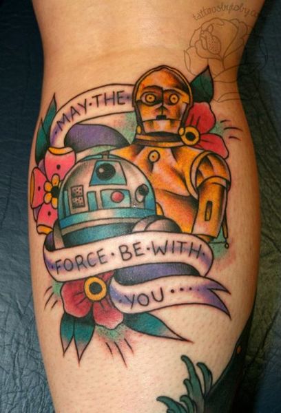 23 Star Wars Tattoos - The Body is a Canvas #StarWars #tattoos #tattooideas