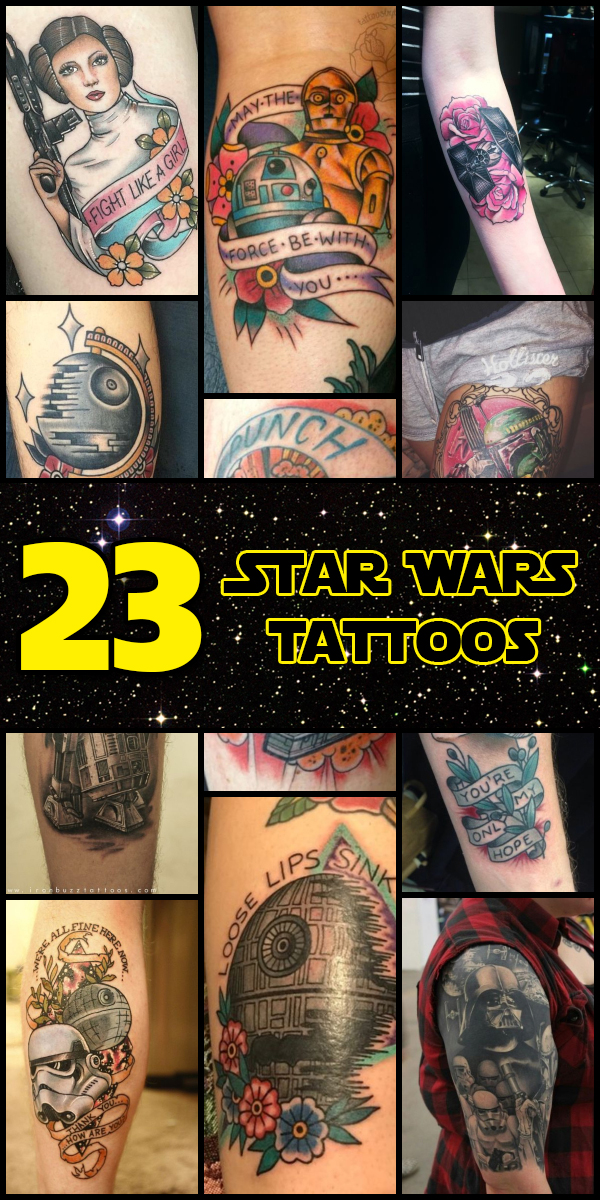 23 Star Wars Tattoos - The Body is a Canvas #StarWars #tattoos #tattooideas