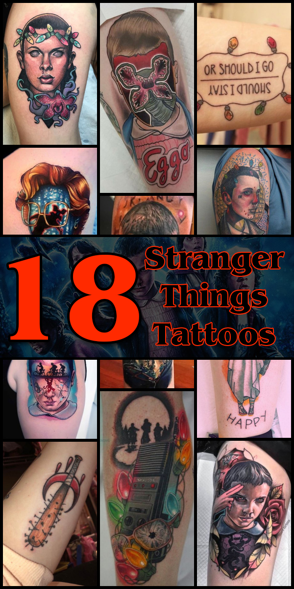 18 Stranger Things Tattoos - The Body is a Canvas #StrangerThings #tattoos #tattooideas