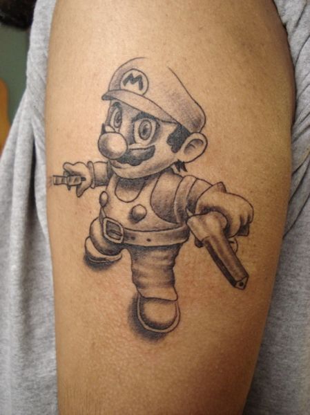 22 Super Mario Tattoos - The Body is a Canvas #SuperMario #tattoos #tattooideas