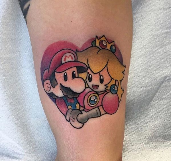 Mario Mushroom Tattoo Mario Mushroom Glitter Tattoo Stencil Henna