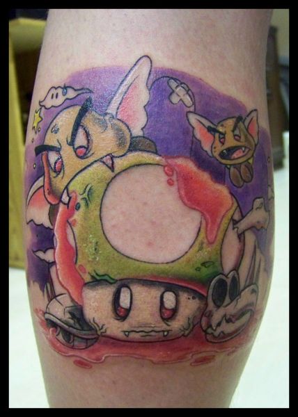 22 Super Mario Tattoos - The Body is a Canvas #SuperMario #tattoos #tattooideas