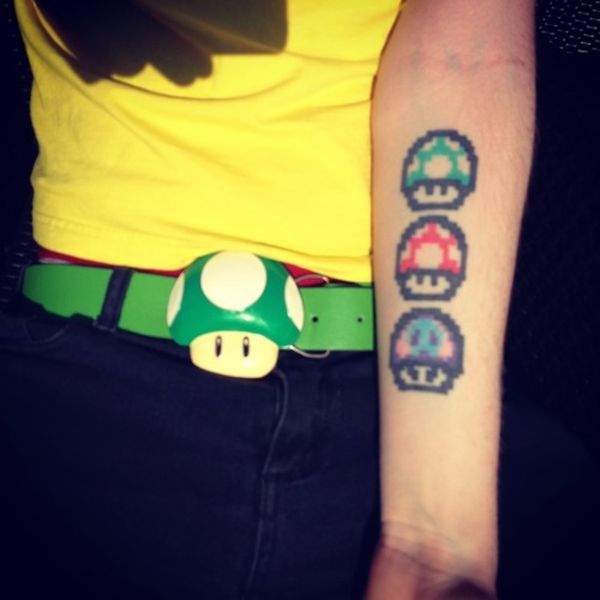 22 Super Mario Tattoos - The Body is a Canvas #SuperMario #tattoos #tattooideas