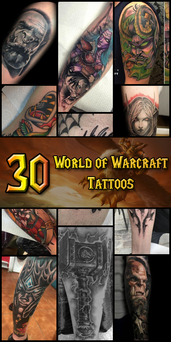 30 World of Warcraft Tattoos - The Body is a Canvas #WorldOfWarcraft #WoW #tattoos #tattooideas