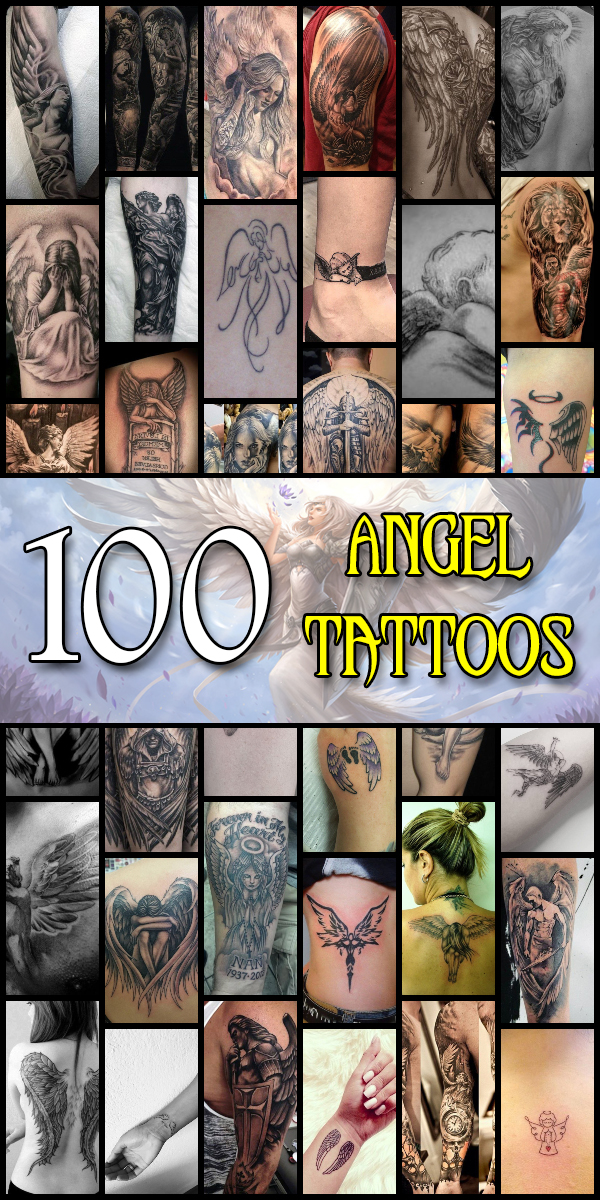 100 Angel Tattoo Ideas for Men and Women - The Body is a Canvas