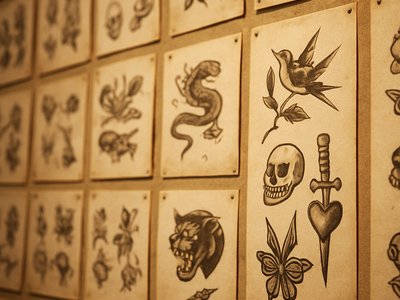 Flash Tattoos Explained: Why the Pre-Drawn Design on the Wall Is Sometimes the Smarter Choice